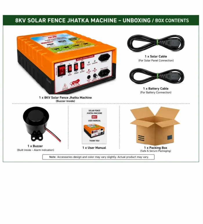 DC Solar Fence Jhatka Machine / Zatka Machine 12KV - Image 4